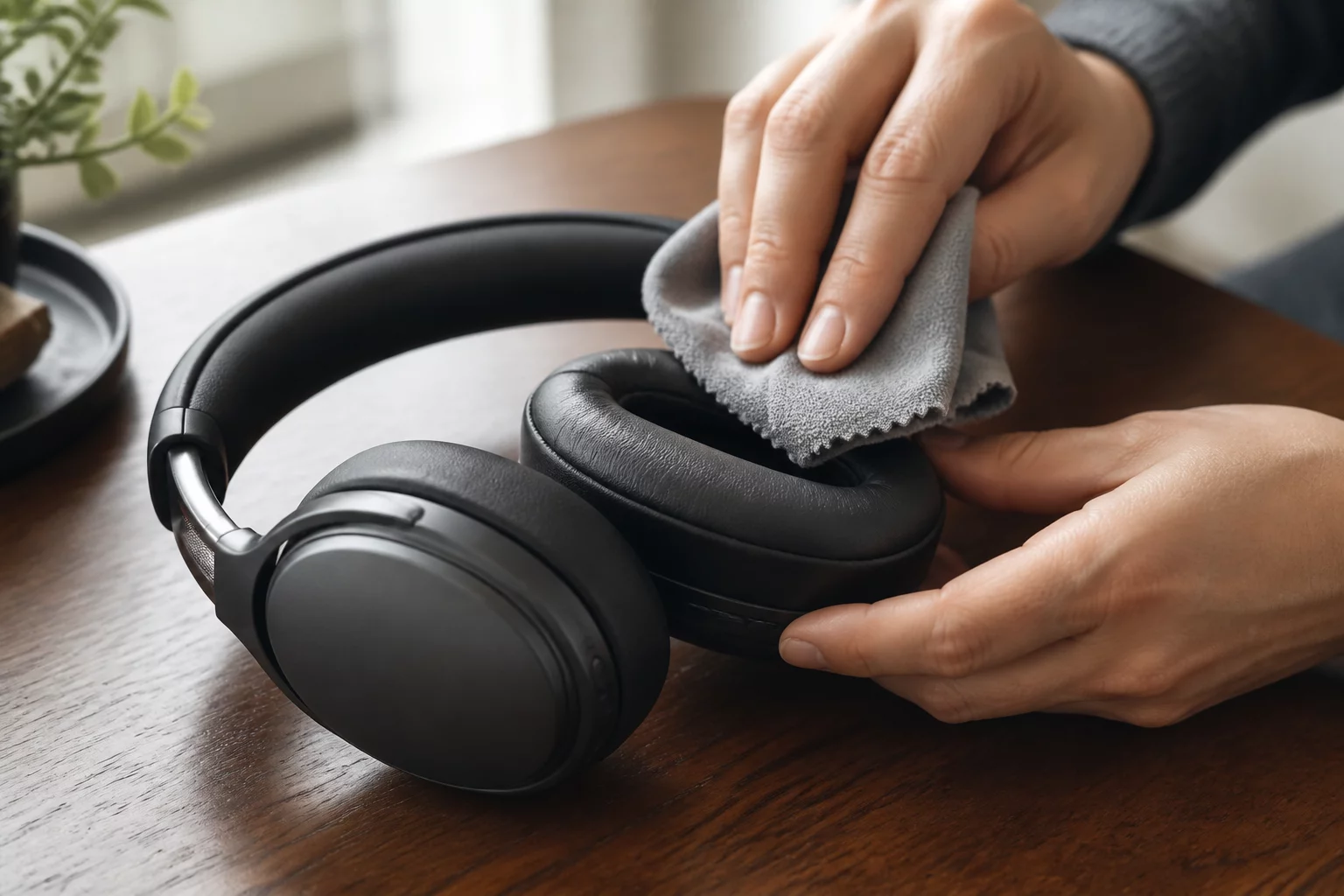 Proper headphone cleaning and maintenance routine